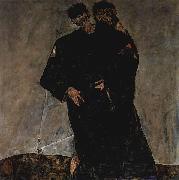 Egon Schiele Hermits oil painting